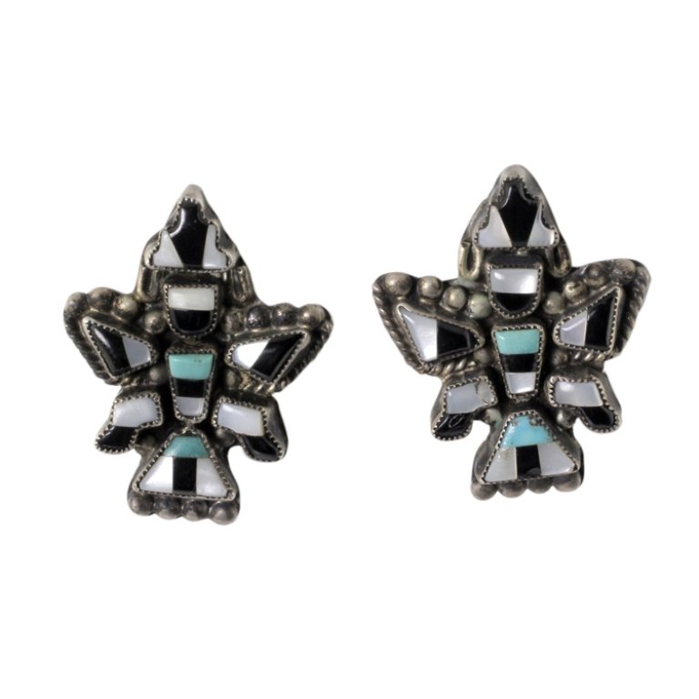 Native American Style Pierced Earrings (1 of 1)