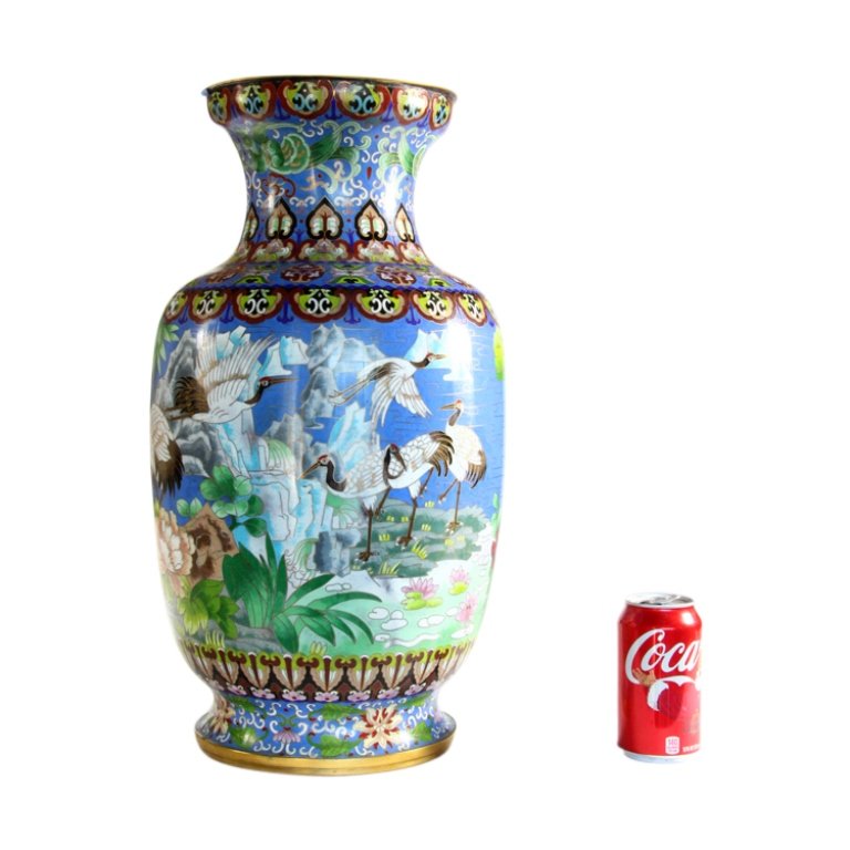 Large Chinese Cloisonne Vase (1 of 5)