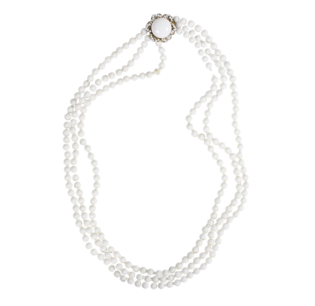 Vintage Miriam Haskell Glass Bead Necklace (1 of 1)