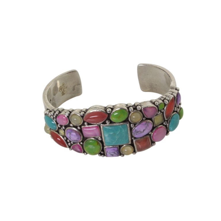 Sterling Gemstone Cuff (1 of 2)