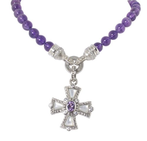 Judith Ripka Sterling Cross Necklace (1 of 2)