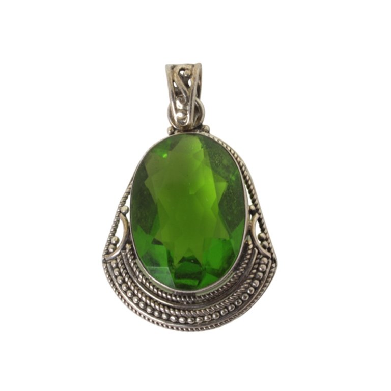 Sterling Gemstone Pendant (1 of 2)
