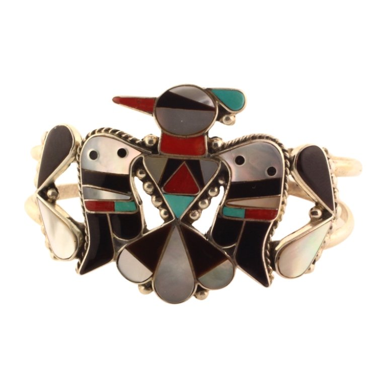 Zuni B C Shack Thunderbird Cuff (1 of 2)
