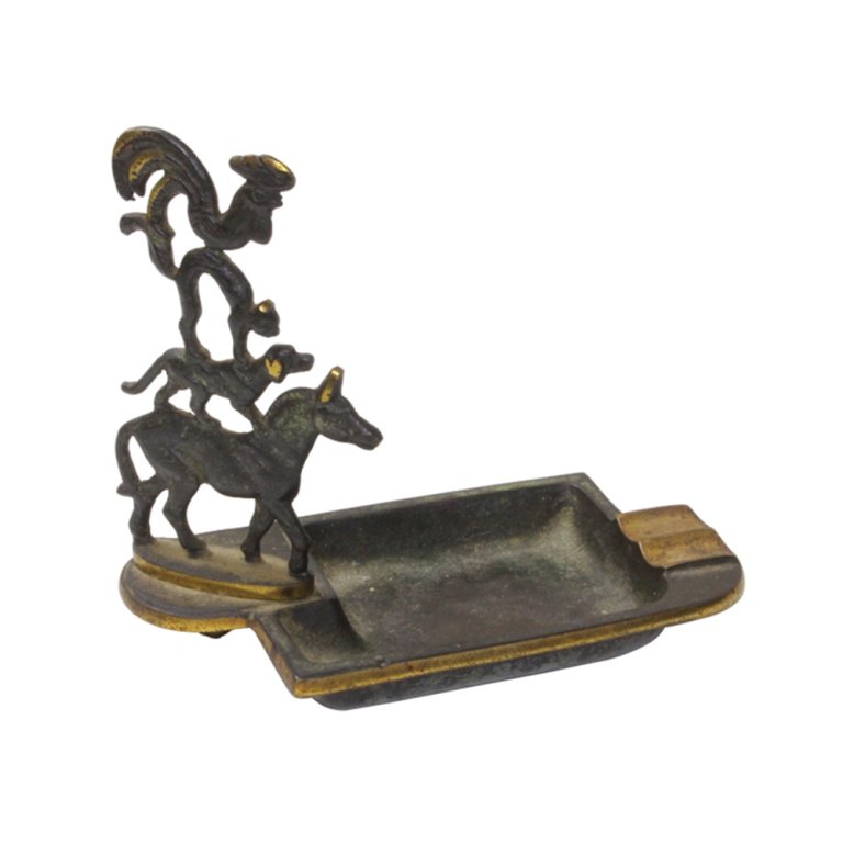 Bronze Animal Ash Tray (1 of 3)