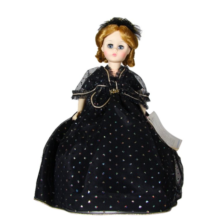 Madame Alexander Jane Pierce Doll: Est. $ 30 - 50 Madame Alexander Jane Pierce Doll. Original box. Jane Pierce. 1515. First Ladies of the United States Series lll. 14" tall