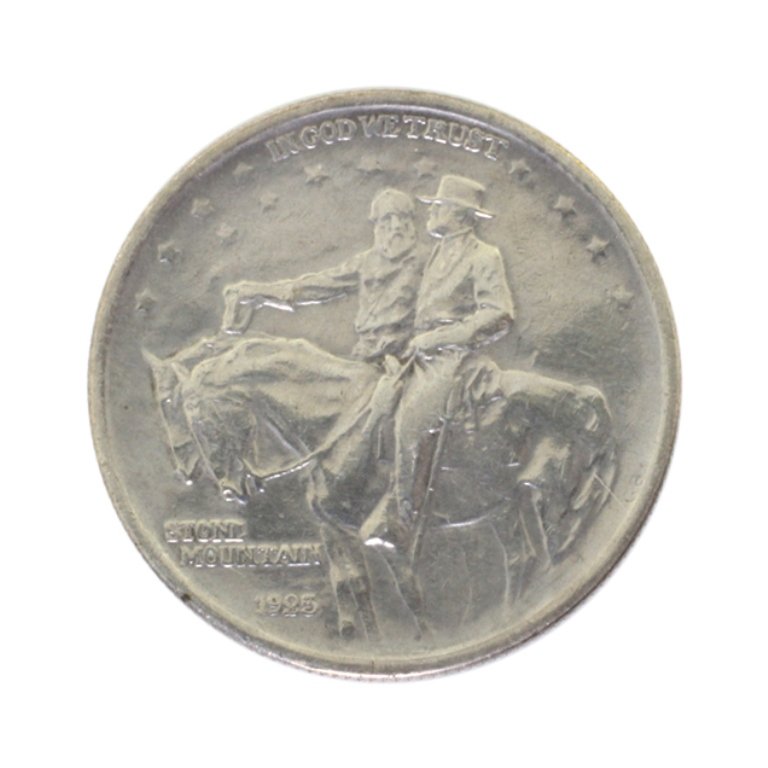 1925 Stone Mountain Half Dollar: Est. $ 40 - 60 1925 Stone Mountain Half Dollar.