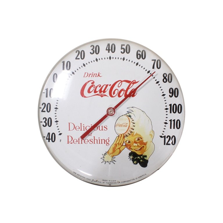 Drink CocaCola Thermometer Delicious an Refreshing (1 of 2)
