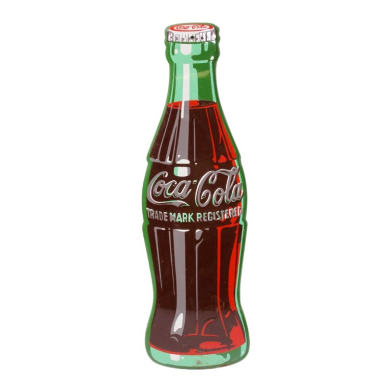 Metal Coca Cola Bottle Sign (1 of 2)