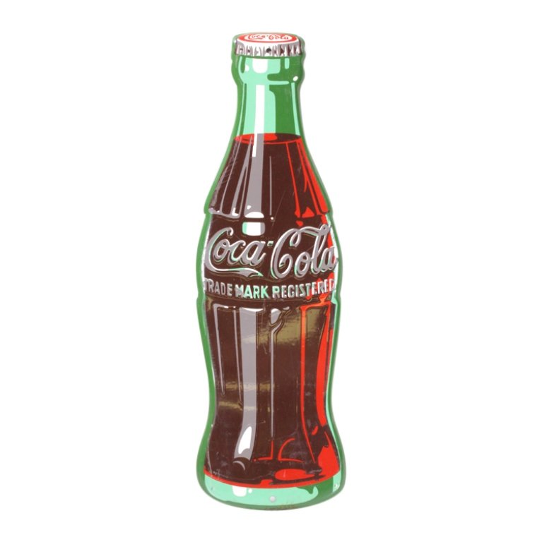 Metal Coca Cola Bottle Sign (1 of 2)