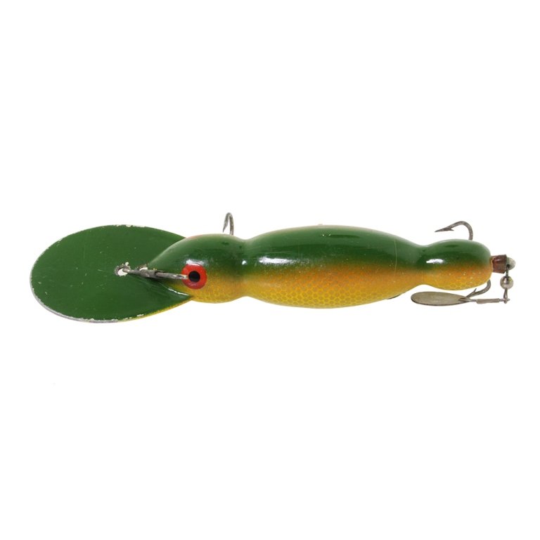 Vintage Wooden Fishing Lure: Est. $ 20 - 30 Vintage Wooden Fishing Lure.