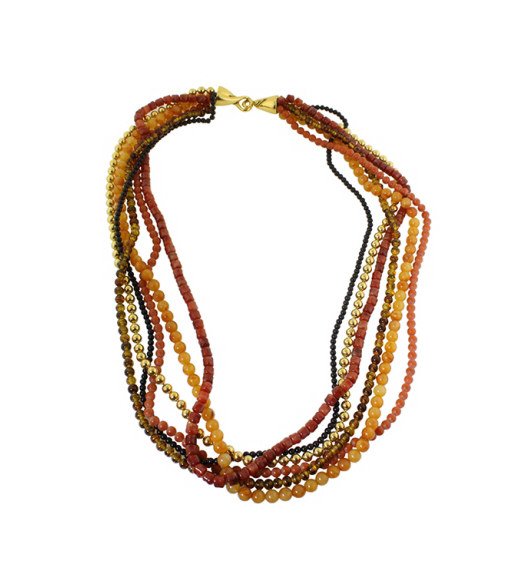 6 Strand Beaded Necklace (1 of 3)