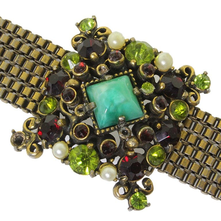 Vintage Hollycraft Multi Strand Bracelet (1 of 4)