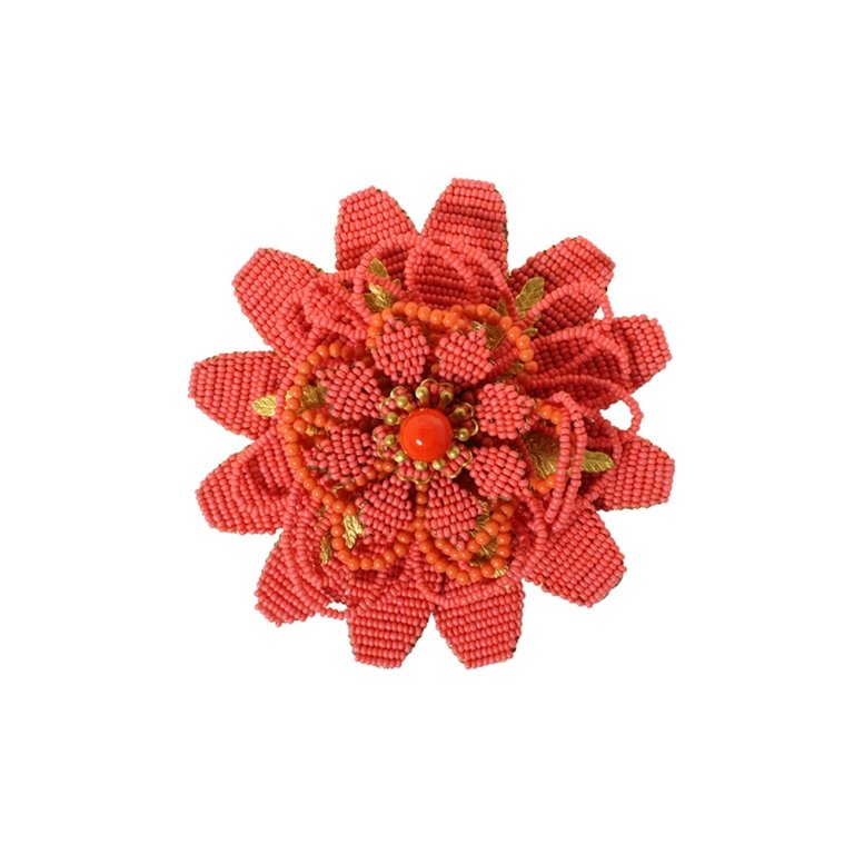 Stanley Hagler NYC Large Bead Brooch (1 of 2)