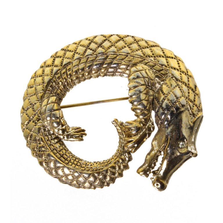 Hattie Carnegie Alligator Brooch Pin (1 of 2)