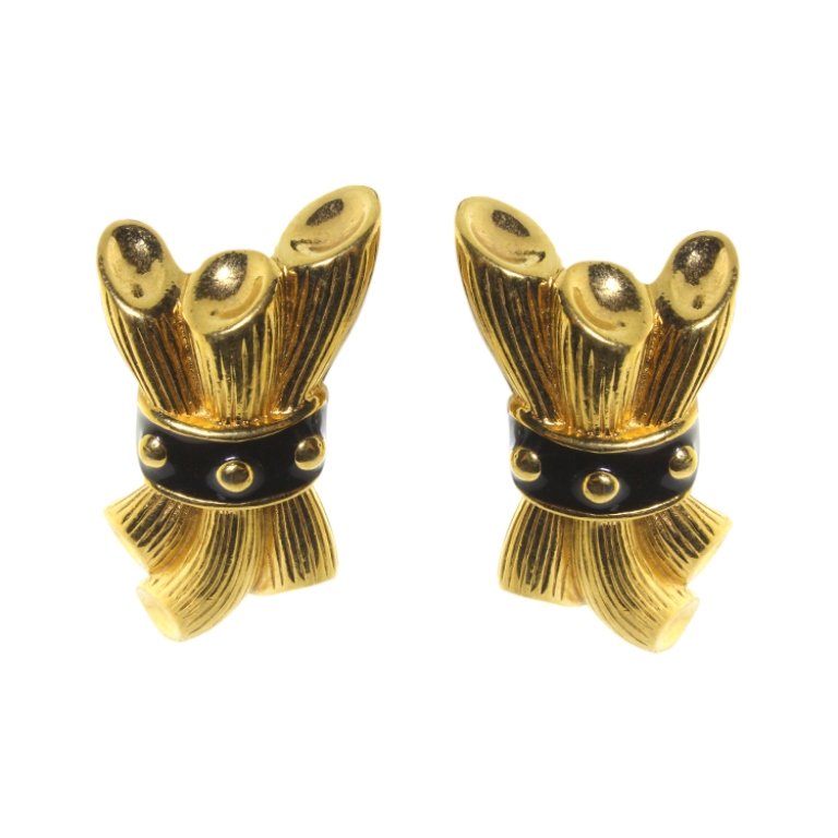 Fendi Gold Tone Earrings (1 of 1)