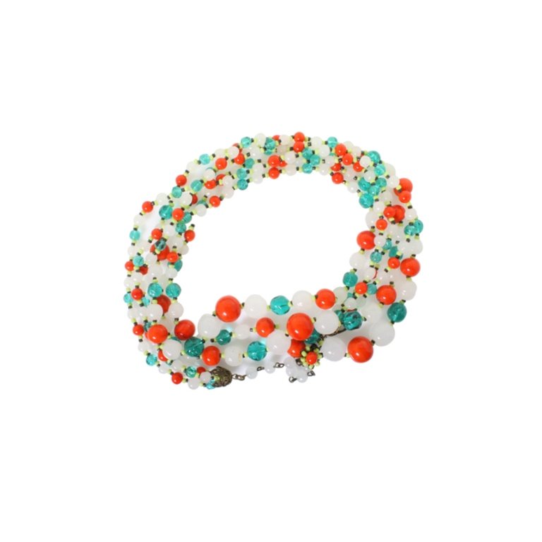 Vintage Miriam Haskell Glass Bead Necklace (1 of 2)