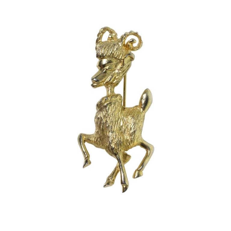 Vintage Hobe Goat Pin Brooch (1 of 3)