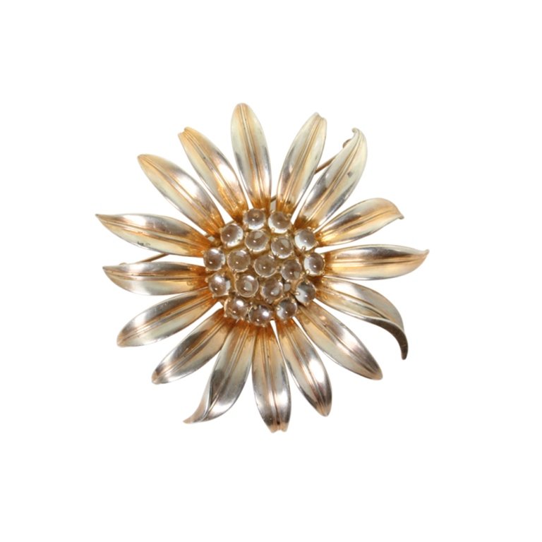 Vintage Eisenberg Original Sterling Flower Brooch (1 of 3)