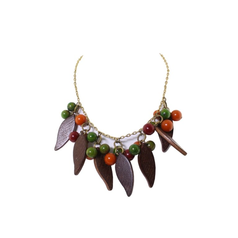 Vintage Bakelite & Wooden Necklace (1 of 3)
