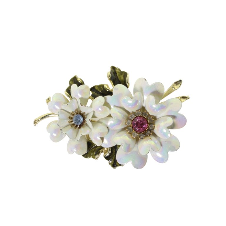 Vintage Coro Flower Brooch (1 of 3)