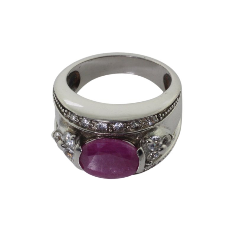 Sterling and Ruby Ring (1 of 3)