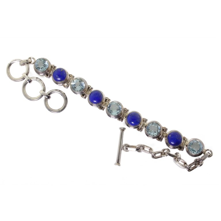 Sterling Gemstone Bracelet (1 of 3)