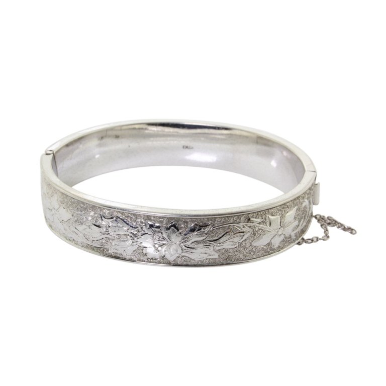 Sterling Hinged Bangle (1 of 2)
