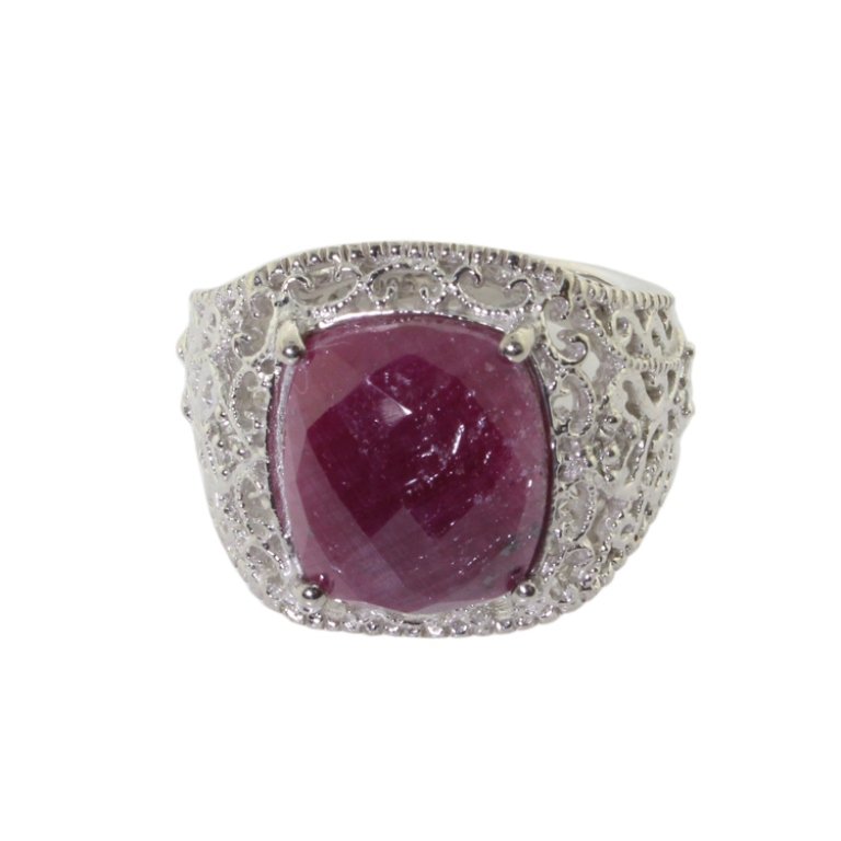 Ruby and Sterling Ring (1 of 3)