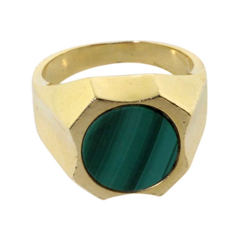 14k Malachite Ring (1 of 2)