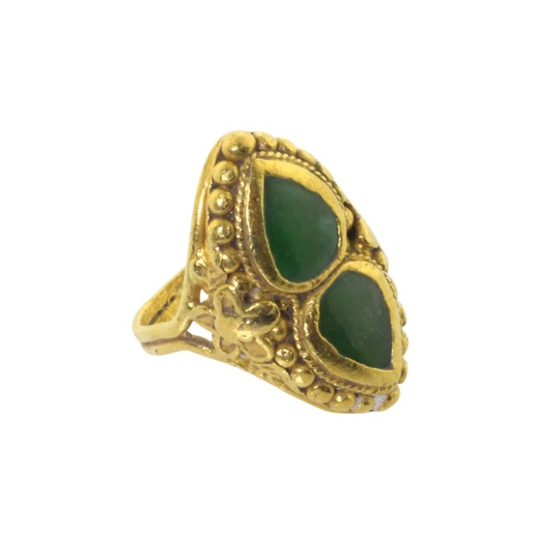 24k Gold and Jade Ring (1 of 3)