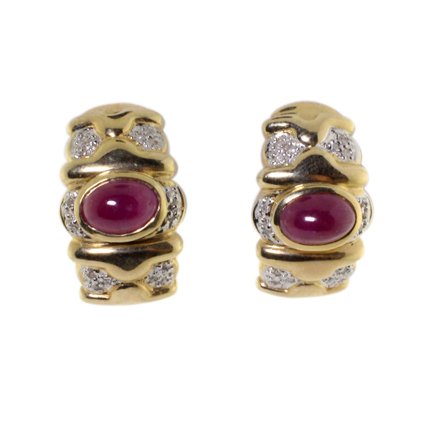14k and Ruby Earrings (1 of 1)