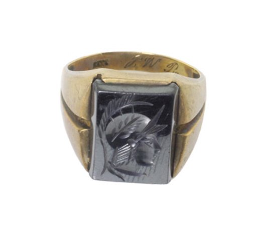 10k Hematite Intaglio Ring (1 of 3)