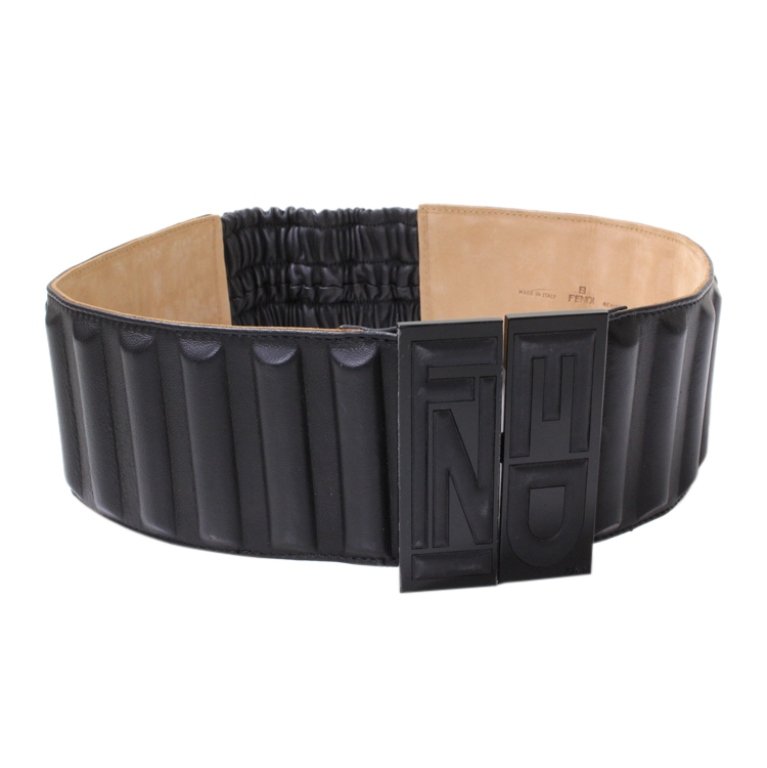 Black Stretch Fendi Belt (1 of 2)