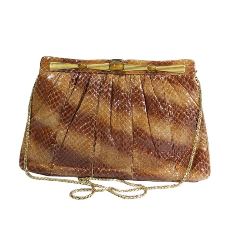 Judith Leiber Snakeskin Purse (1 of 3)
