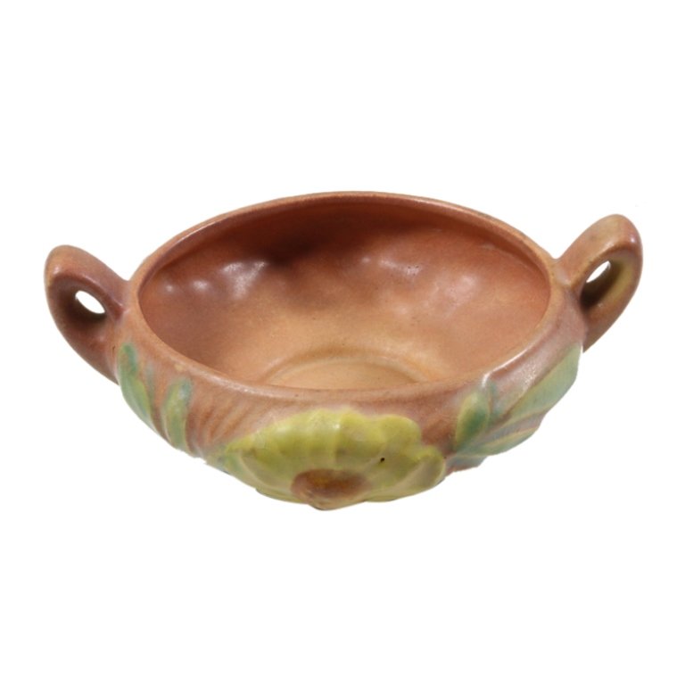 Roseville Pottery Peony Sugar Bowl (1 of 3)