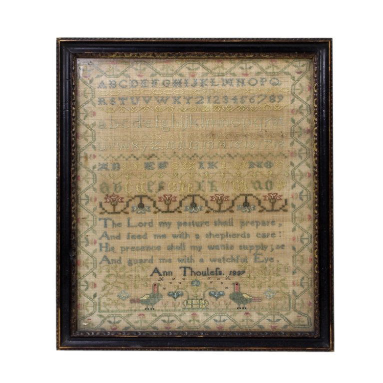 Early 19th Century Needlework Sampler (1 of 3)