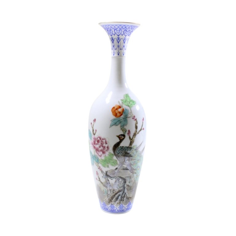 Chinese Egg Shell Porcelain Vase (1 of 4)