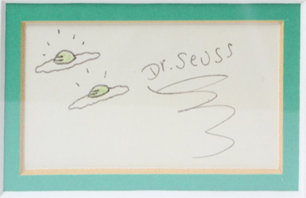 Dr. Seuss (Geisel) Green Eggs Sketch (1 of 2)