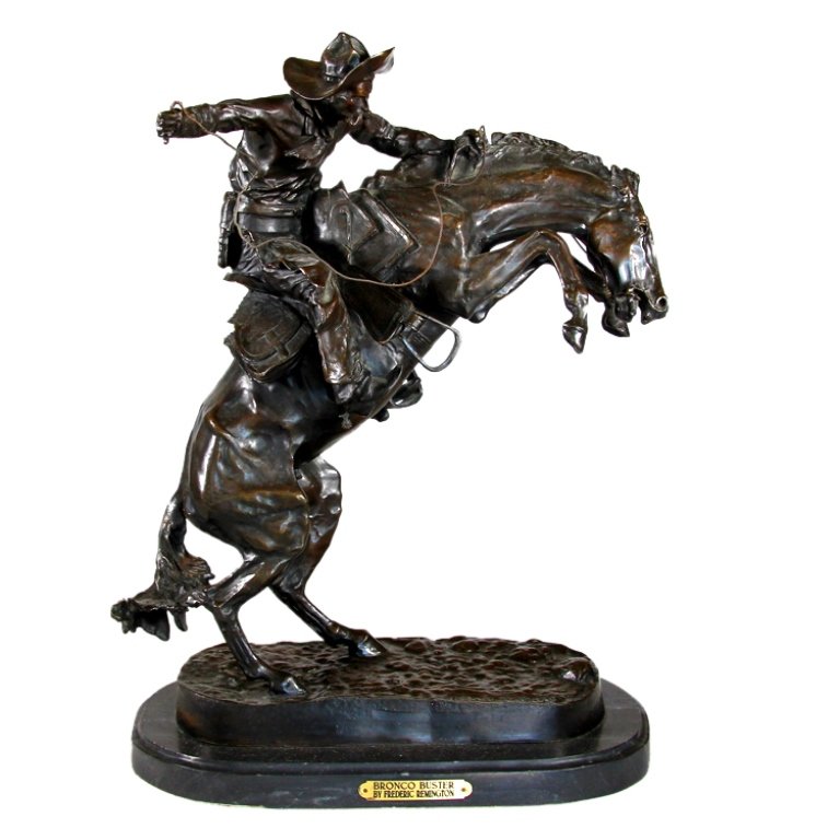 Frederick Remington Bronco Buster Bronze Sculpture (1 of 10)
