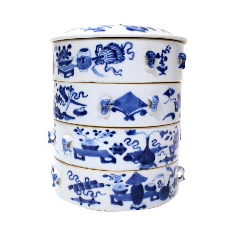 Vintage Porcelain 4 Section Food Dish (1 of 3)