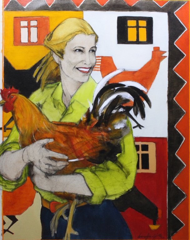 Woman with Rooster by Donna Howell Sickles (1 of 4)