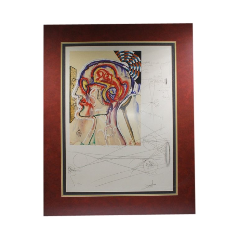 Signed Etching and Collage by Salvador Dali (1 of 5)