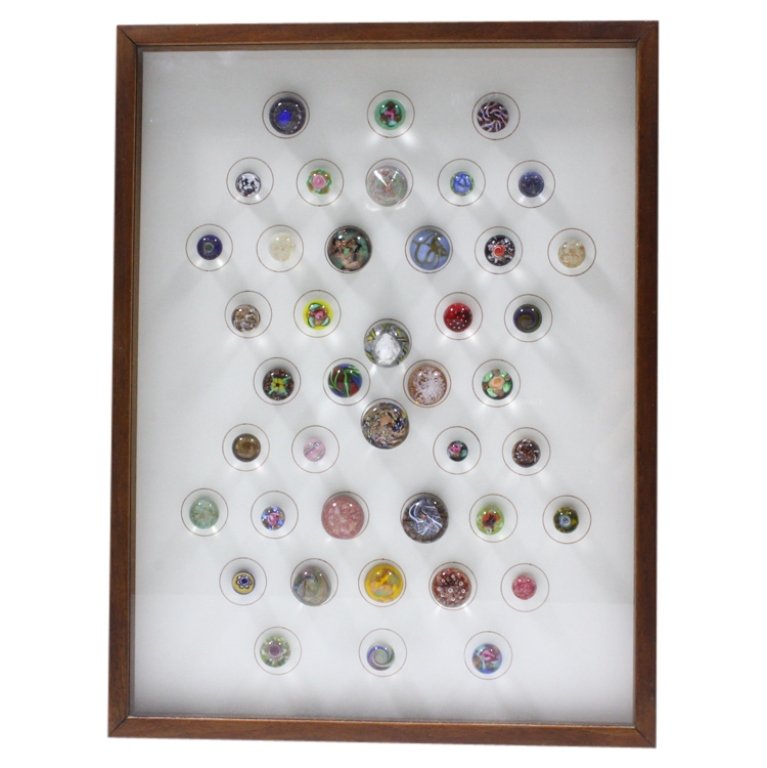 42 Piece Collection of Glass Buttons (1 of 2)