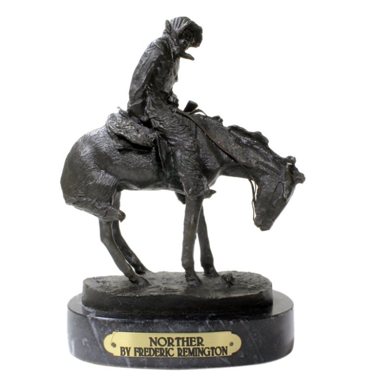 Frederic Remington Bronze Statue Norther (1 of 4)
