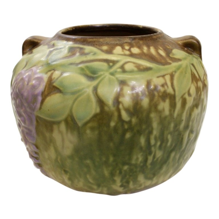 Roseville Pottery Wisteria Two Handle Vase (1 of 3)