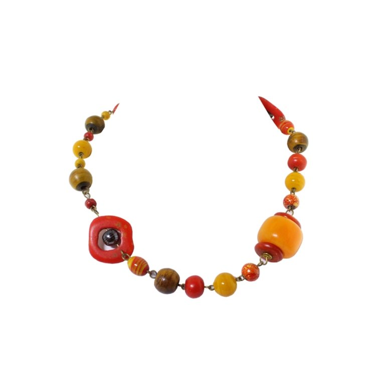 Vintage Necklace with Mixed Beads (1 of 3)