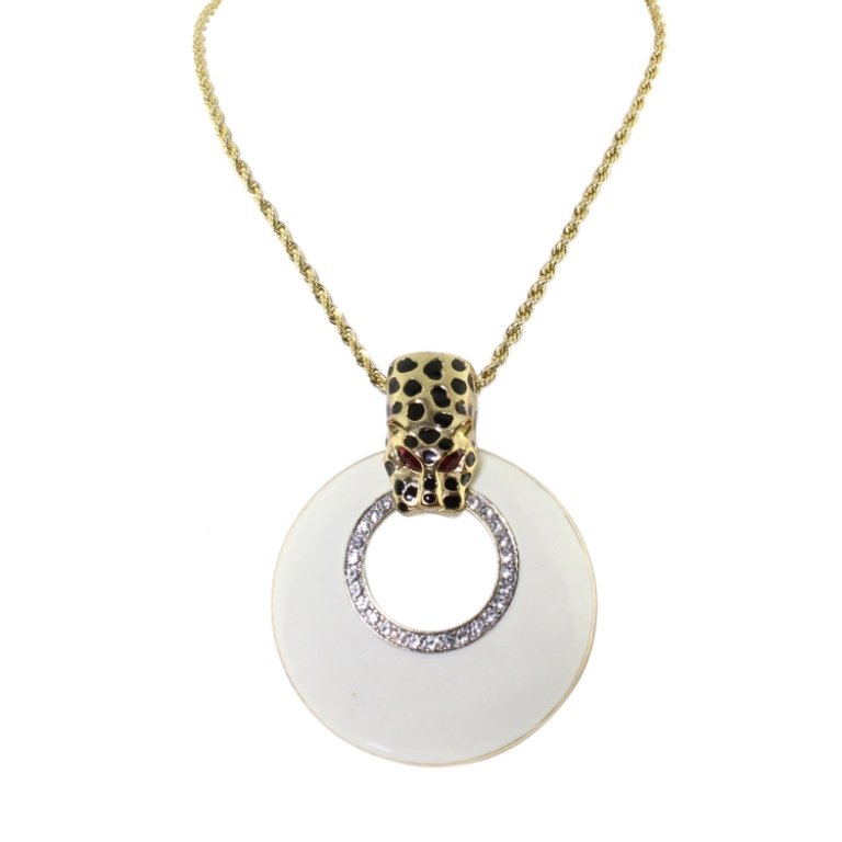 Kenneth Lane Necklace and Leopard Pendant (1 of 2)