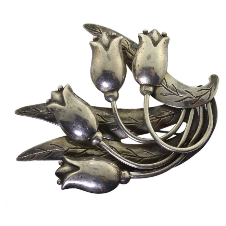 Vintage Hector Aguilar Taxco 940 Silver Brooch (1 of 3)