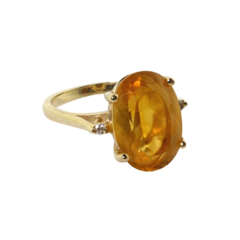 Citrine 14k Gemstone Ring (1 of 3)