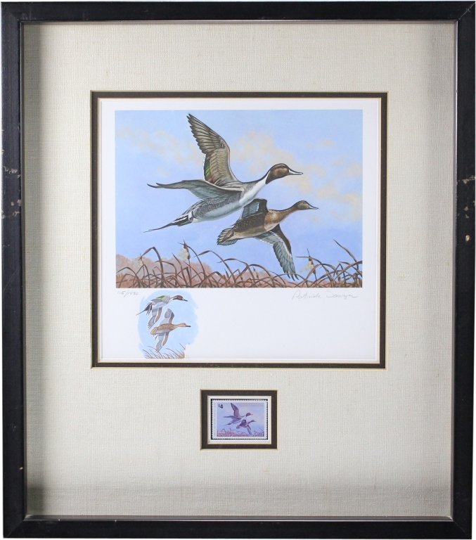 Duck and Drake Remarqued Stamp and Print (1 of 4)